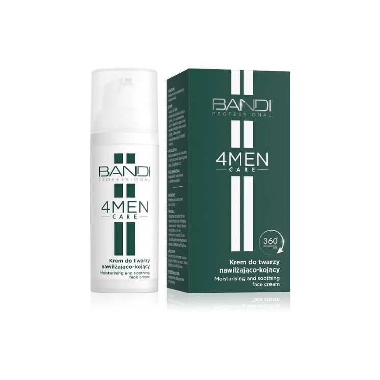 Bandi 4Men Care feuchtigkeitsspendende und beruhigende Gesichtscreme für Männer 50 ml