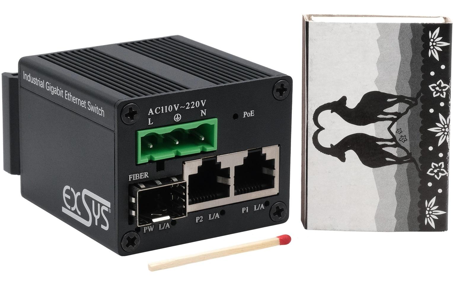 PoE+ Switch EX-62010POE-SFP 10 Port<br>3-Port Mini Gigabit Ethernet PoE+ Switch