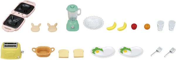 Sylvanian Families Frokostsett med brødrister