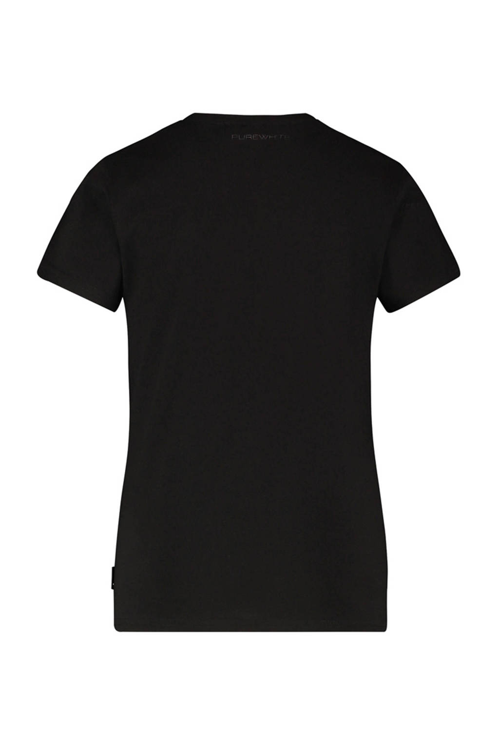 Ballin unisex T-shirt met tekst zwart/wit
