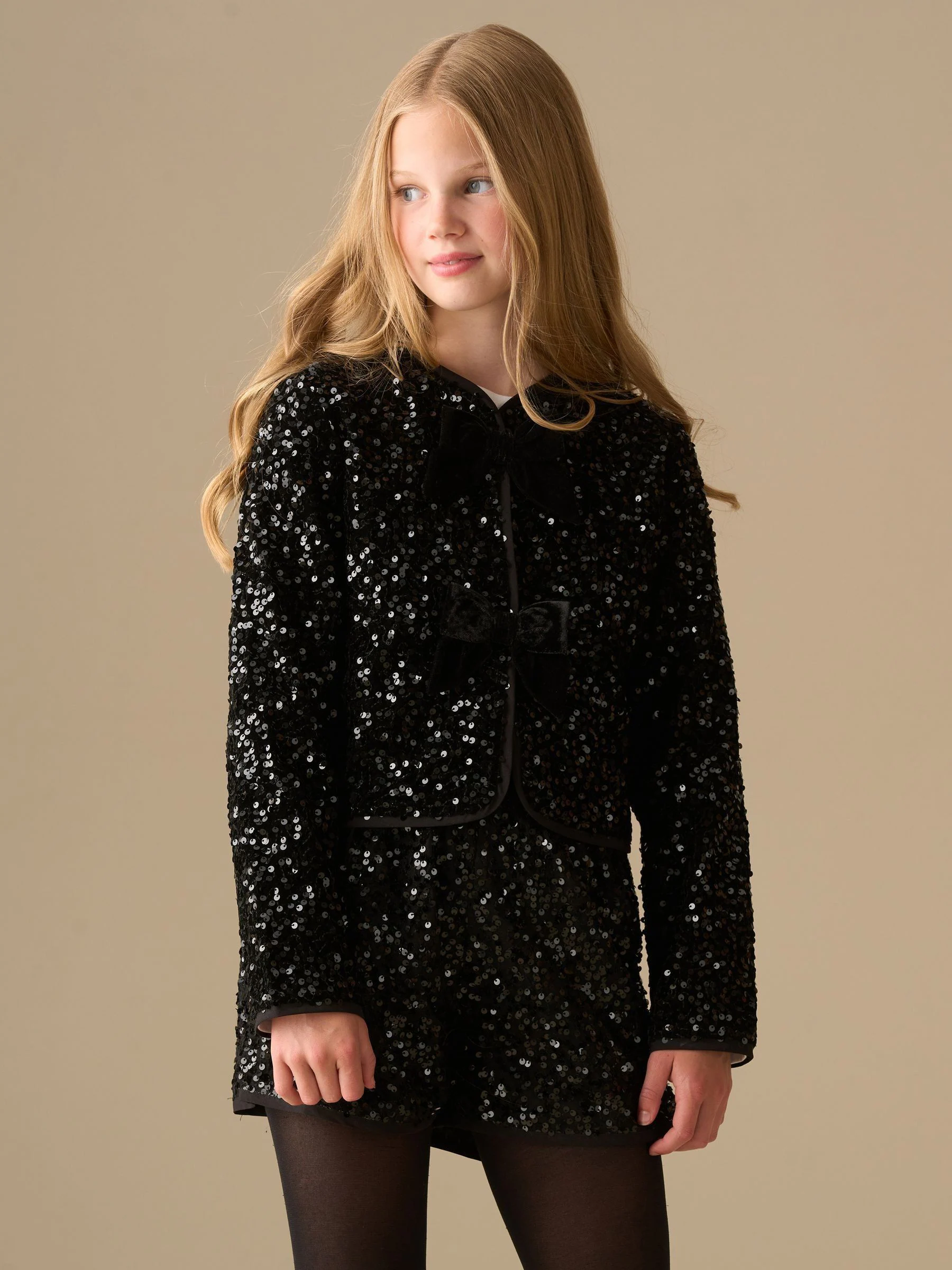 Angel & Rocket Leona Velvet Sequin Short