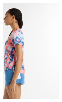 Maillot manches courtes New Balance London Edition Printed Athletics Blanc/Rouge/Bleu Femme