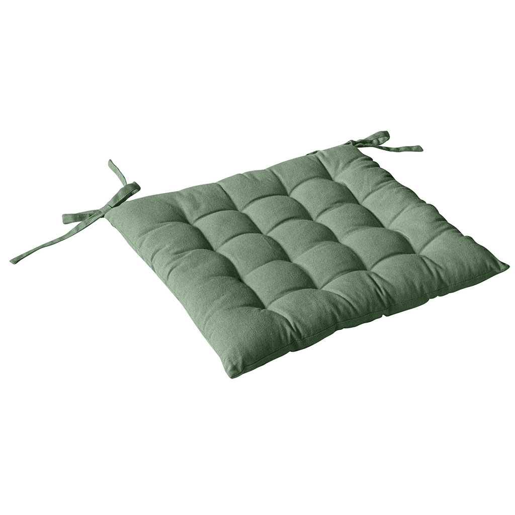 Galette de chaise PANAMA en coton argile 40x40cm
