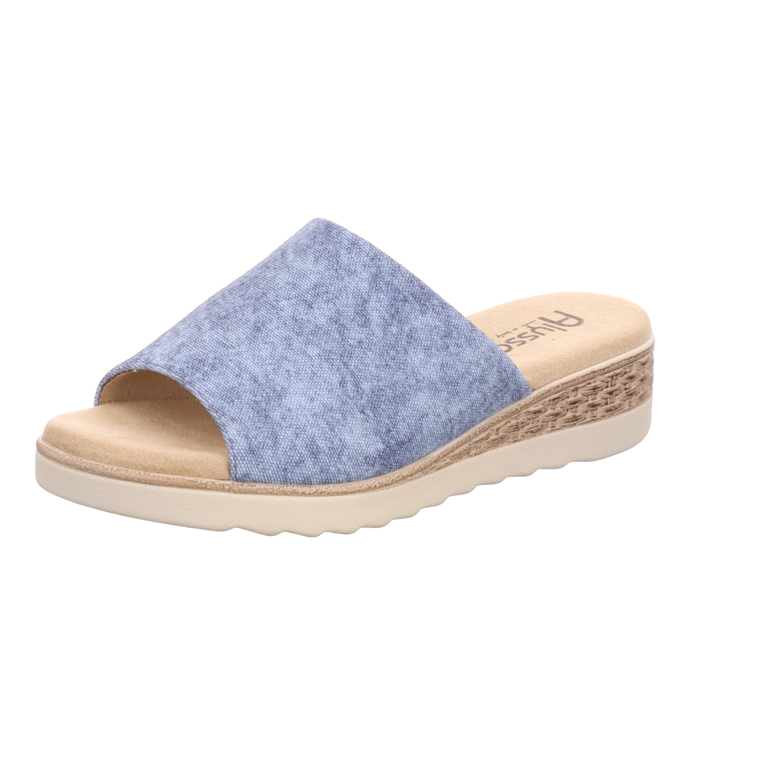 Alyssa Damen-Pantolette Denim-Blau