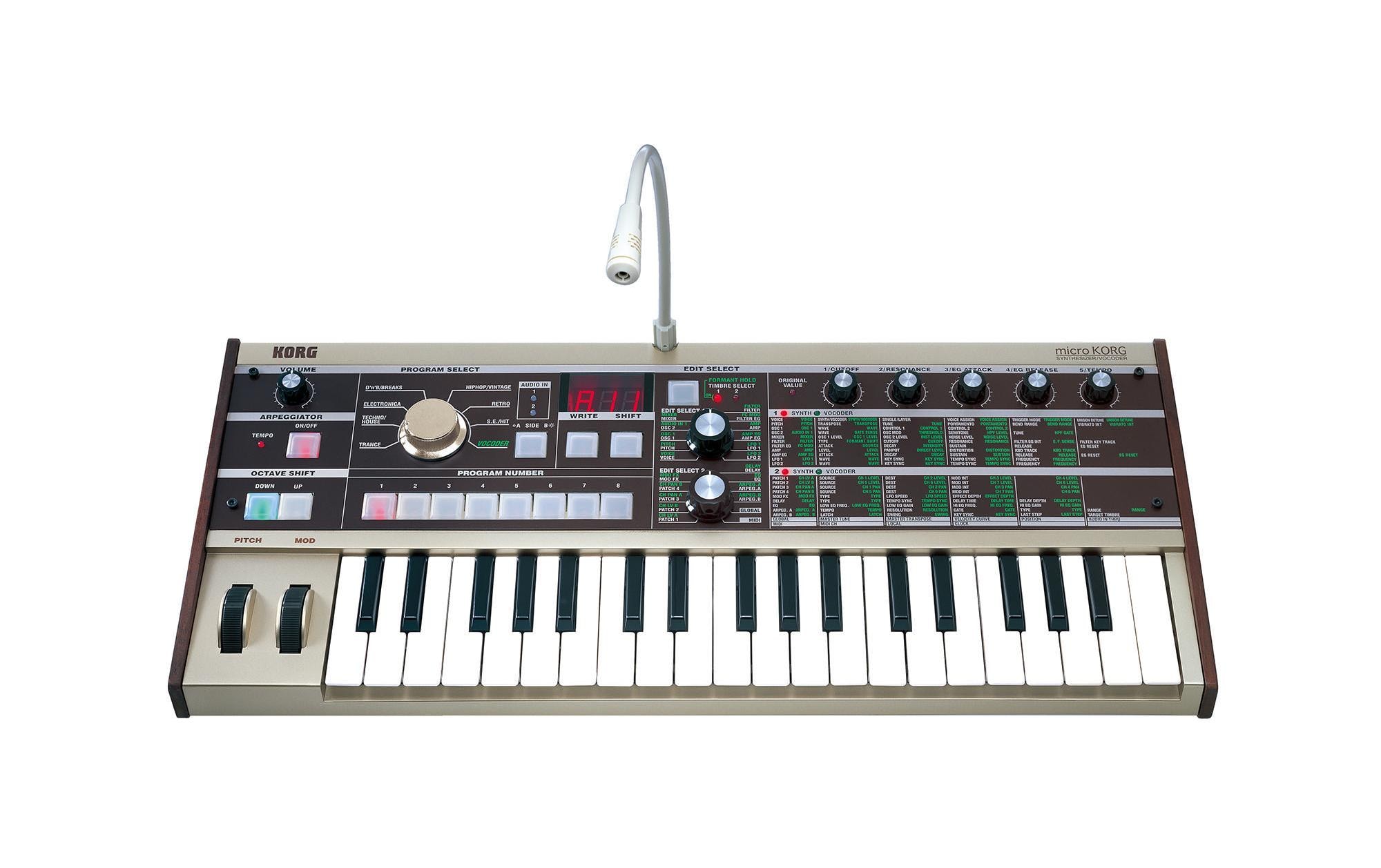 Synthesizer microKORG<br>Kompakt-Synthesizer mit Analog Modeling Klangerzeugung