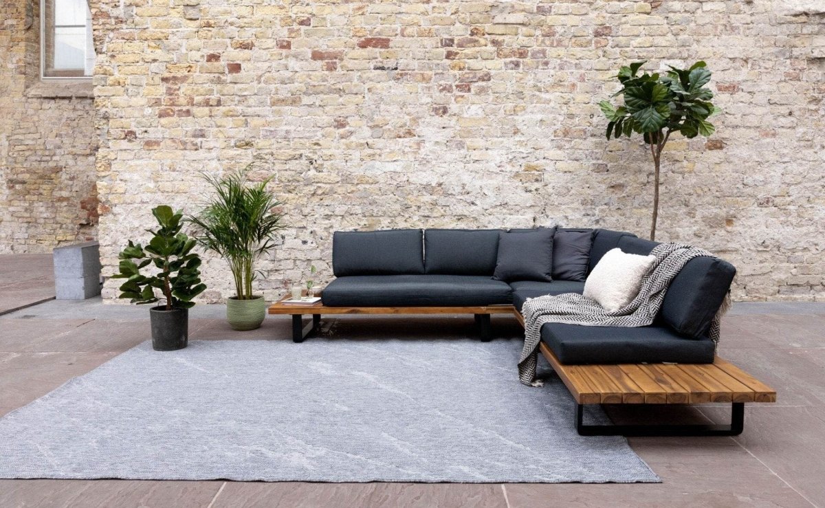 Buitenkleed Marble - Grijs|wit - dubbelzijdig - EVA Interior