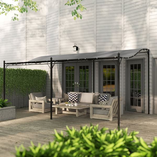 Påbygg paviljong pergola med tak, vannavvisende paviljong kalesje, frittstående hage paviljong, terrasse paviljong kalesje, solskjerming for terrasse,