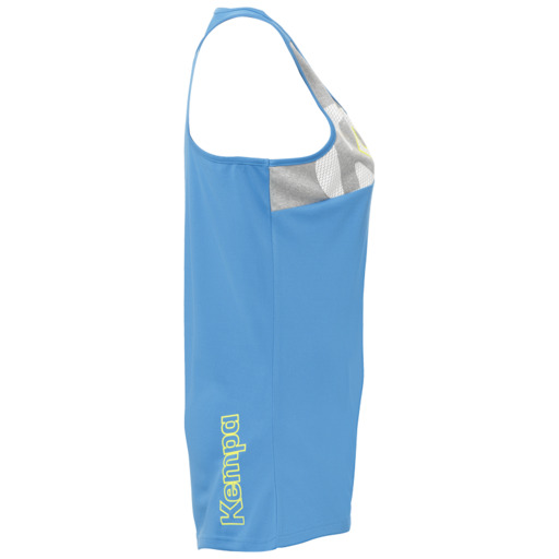 Core 2.0 Singlet Feminino Kempa Azul/gris Oscuro Me Kempa