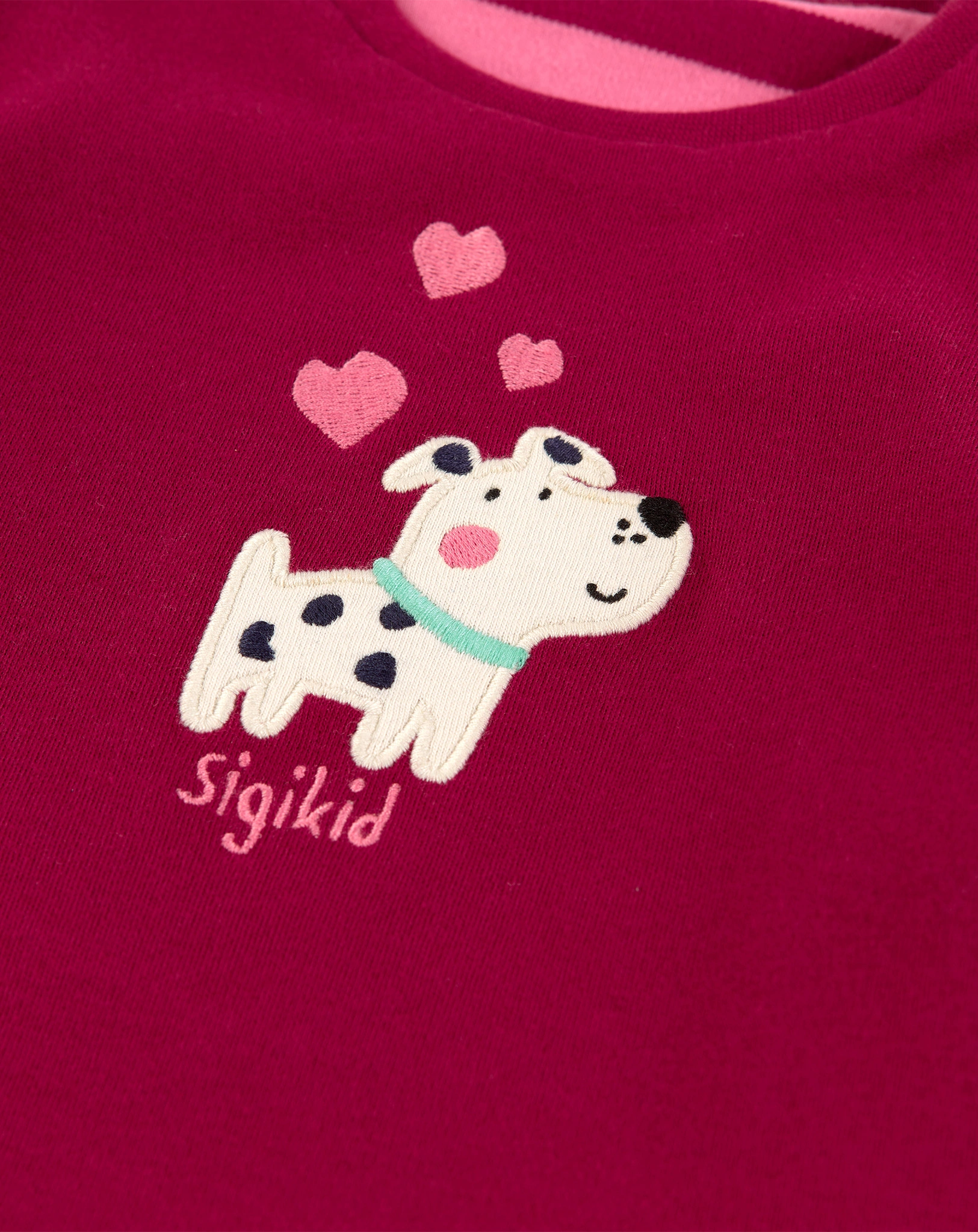 Wendekleid LITTLE HAPPY DOGS in bordeaux/pink
