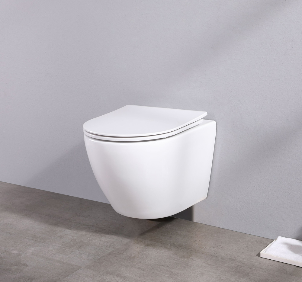 Grohe Rapid toiletset met Saniclear Itsie witte toiletpot randloos met softclose zitting
