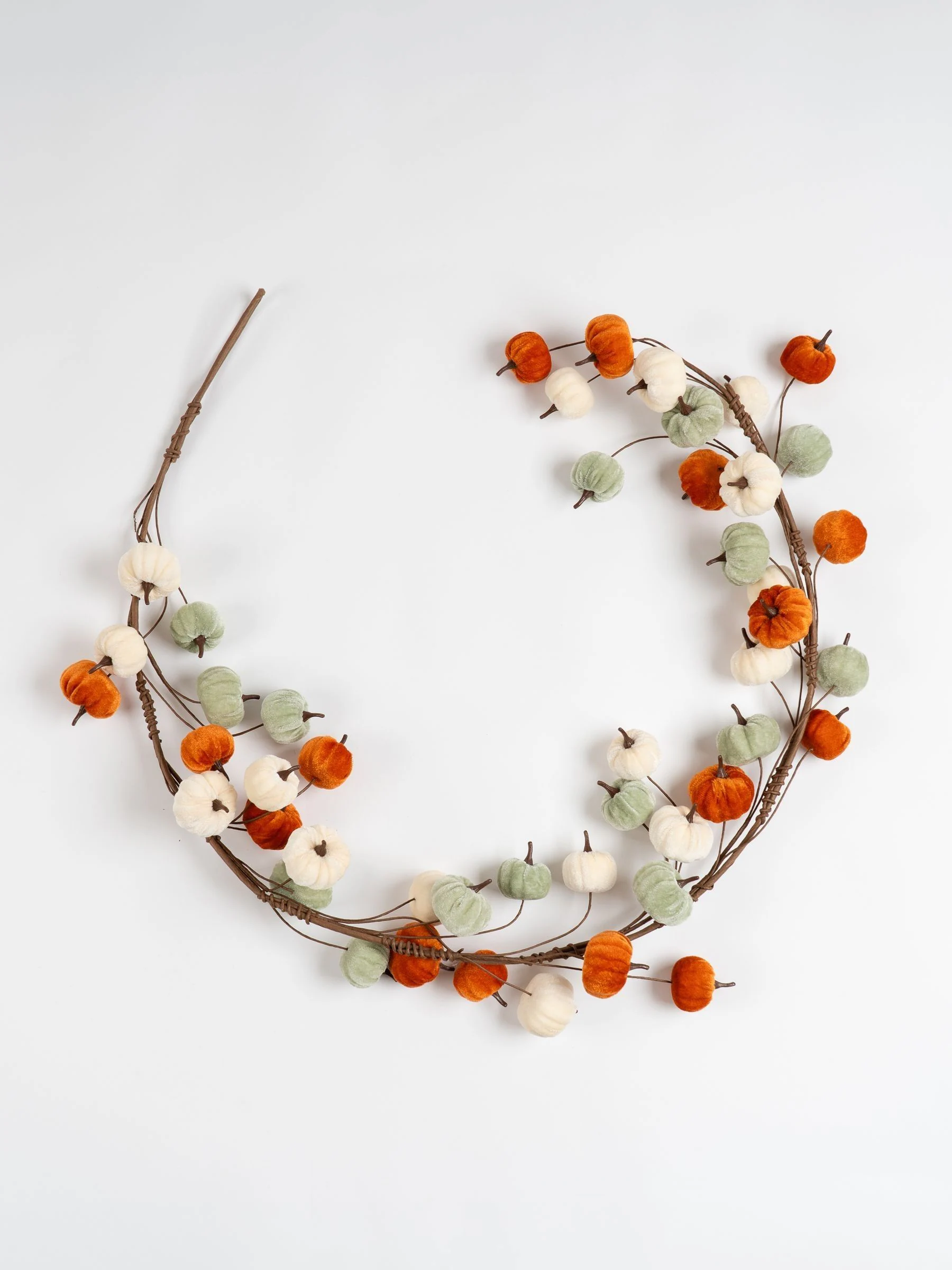 Scottish Everlastings Ltd Velvet Pumpkin Garland