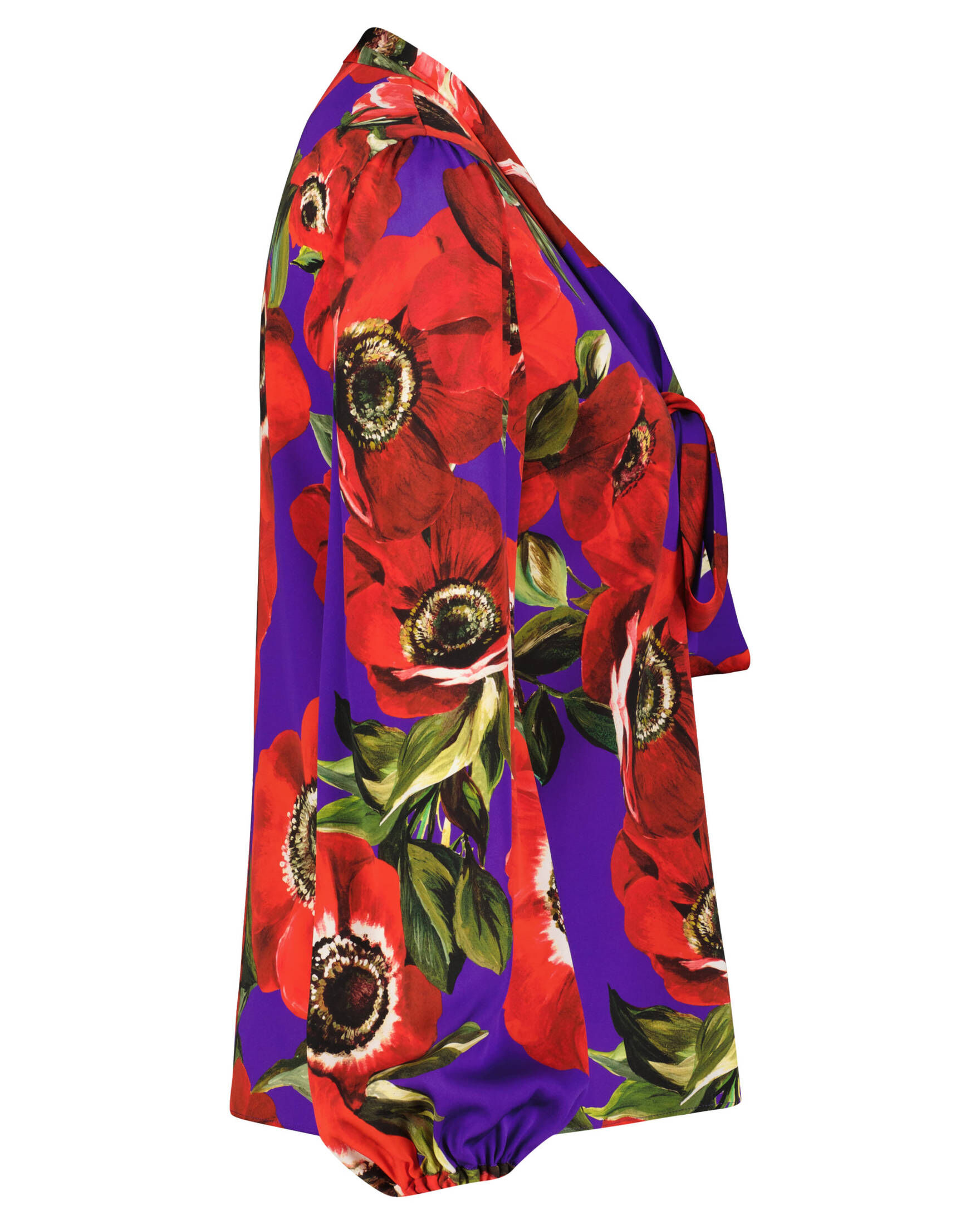 Dolce & Gabbana| Damen Schluppenbluse aus Seiden-Charmeuse