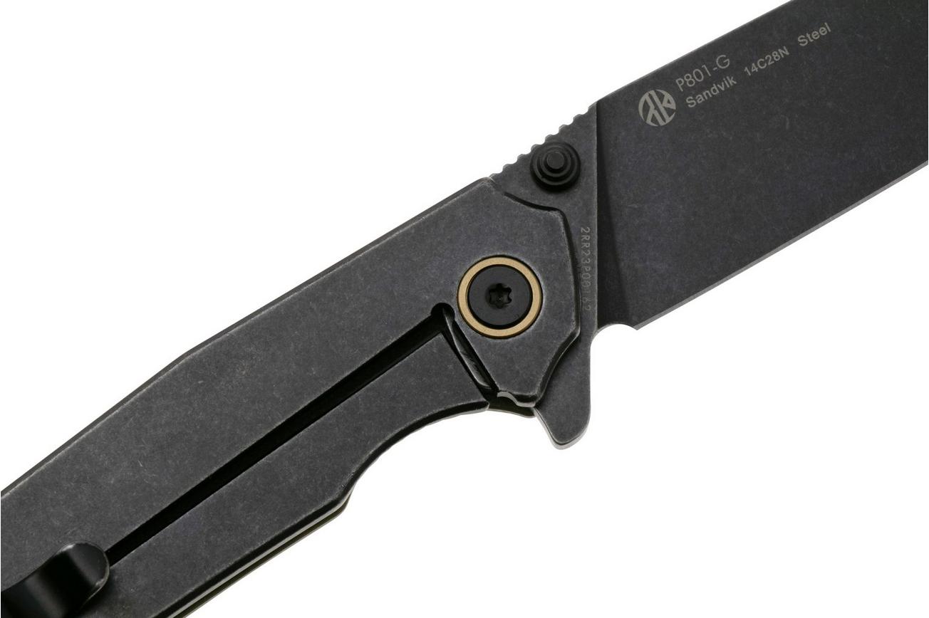 Ruike P801-G 14C28N, Green G10 Stainless, zakmes