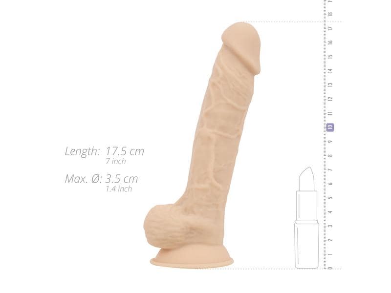 Real Fantasy Dildo Deluxe Kollektion Percy 17.5 cm Beige Hochwertiges Sextoy für erotische Momente