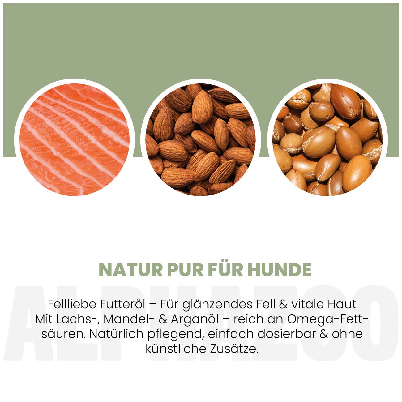 ALPHAZOO Fellliebe Futteröl für Hunde
