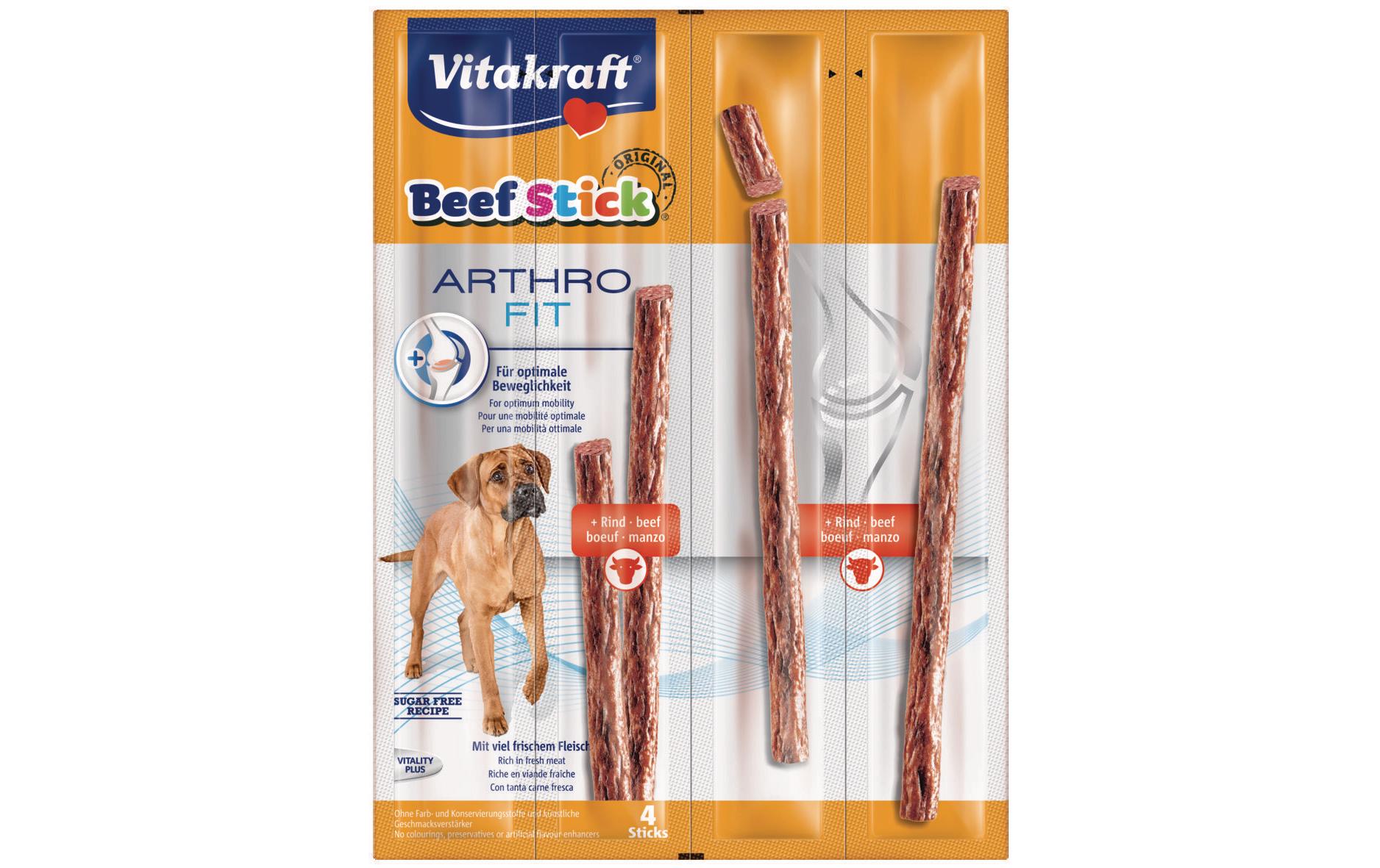 Leckerli Beef-Stick Arthro-Fit, 4 StückDie Belohnung für zwischendurch