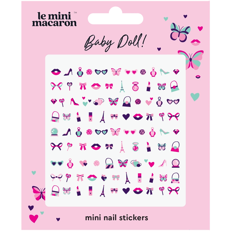 Le Mini Macaron Mini Nail Art Stickers - Baby Doll