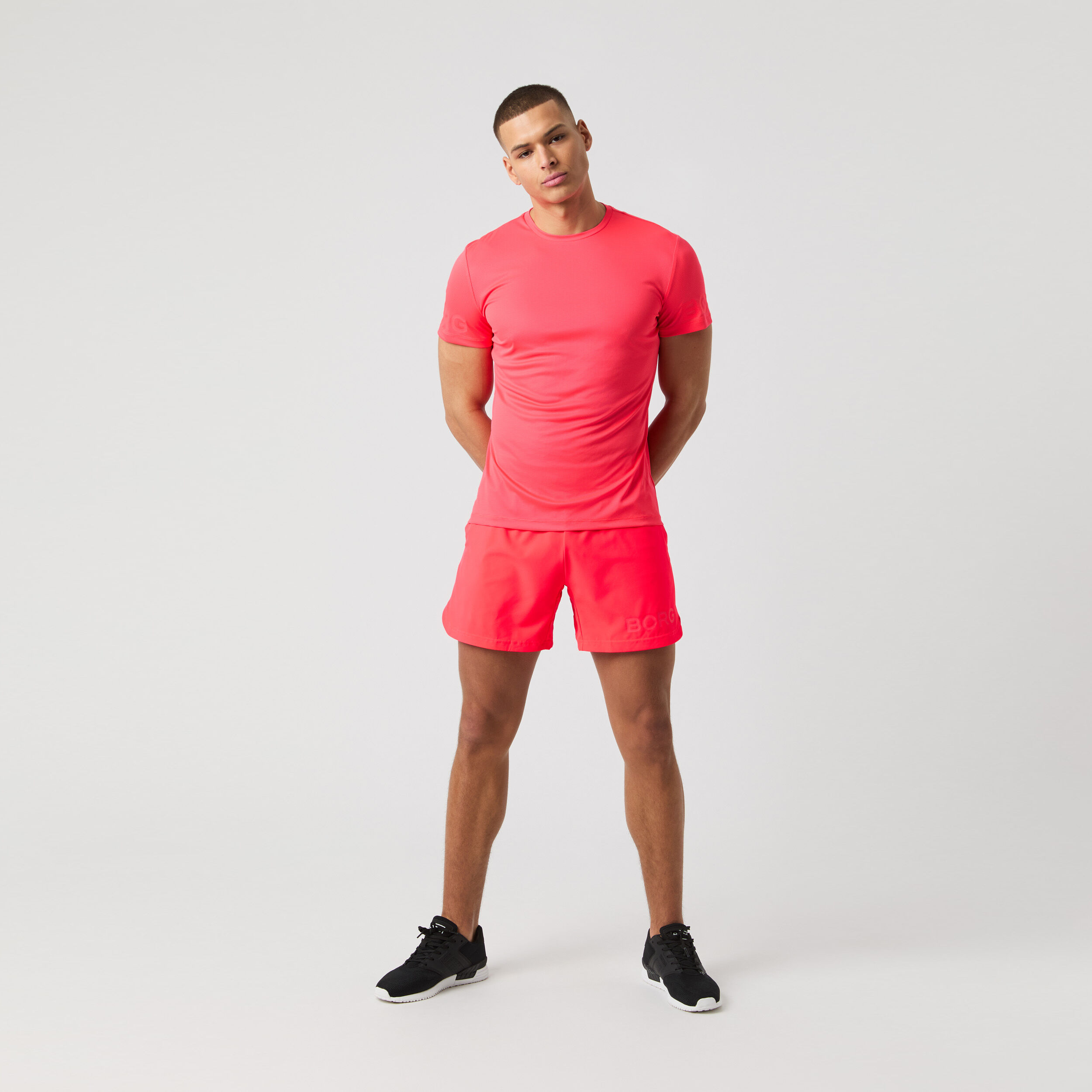 Björn Borg Light T-shirt Hommes - Corail