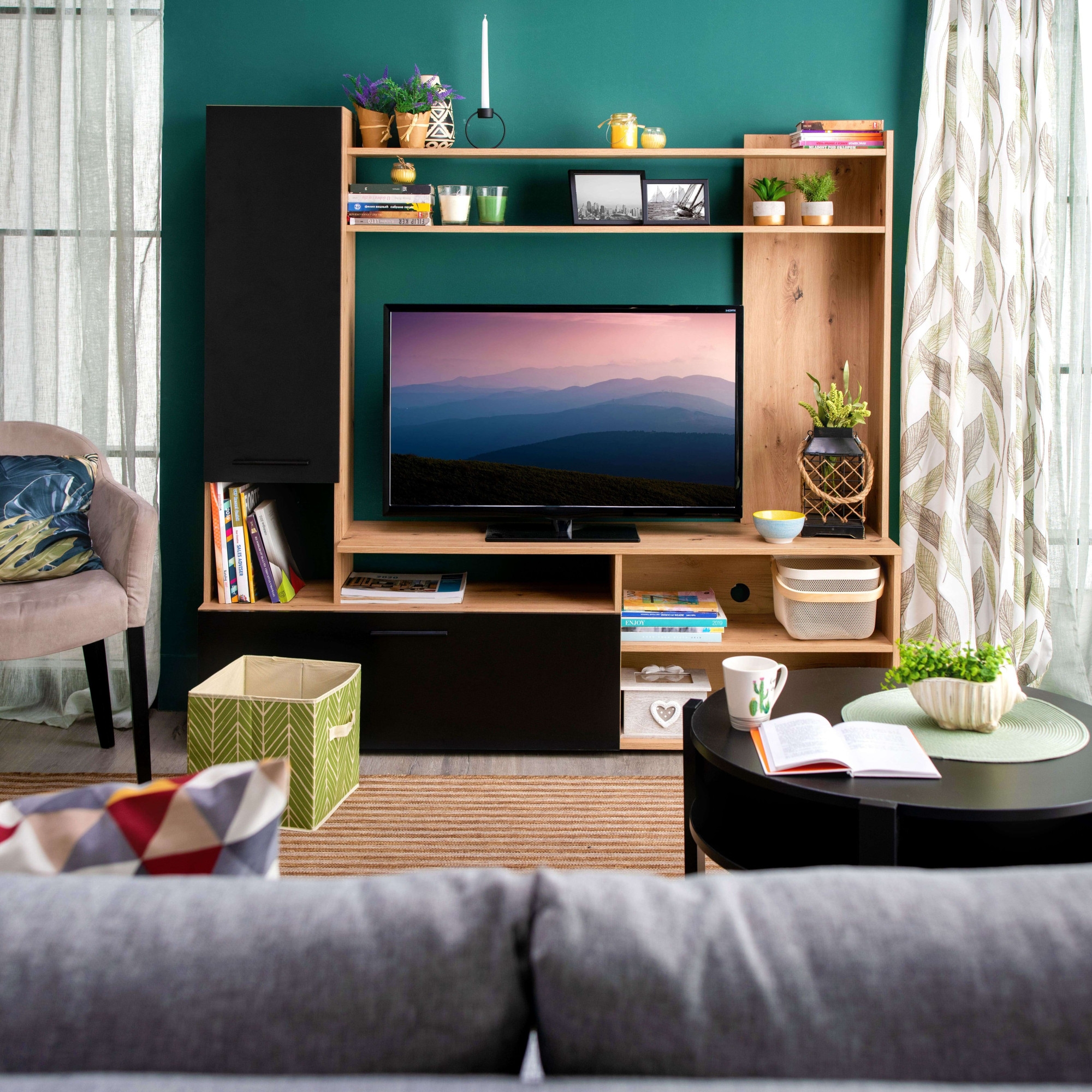 INOSIGN Wohnwand »Braga Wohnwand, Mediawand, Anbauwand, für TV bis 60', Breite 169 cm« Komplett-Set, 3 Stk. tlg.