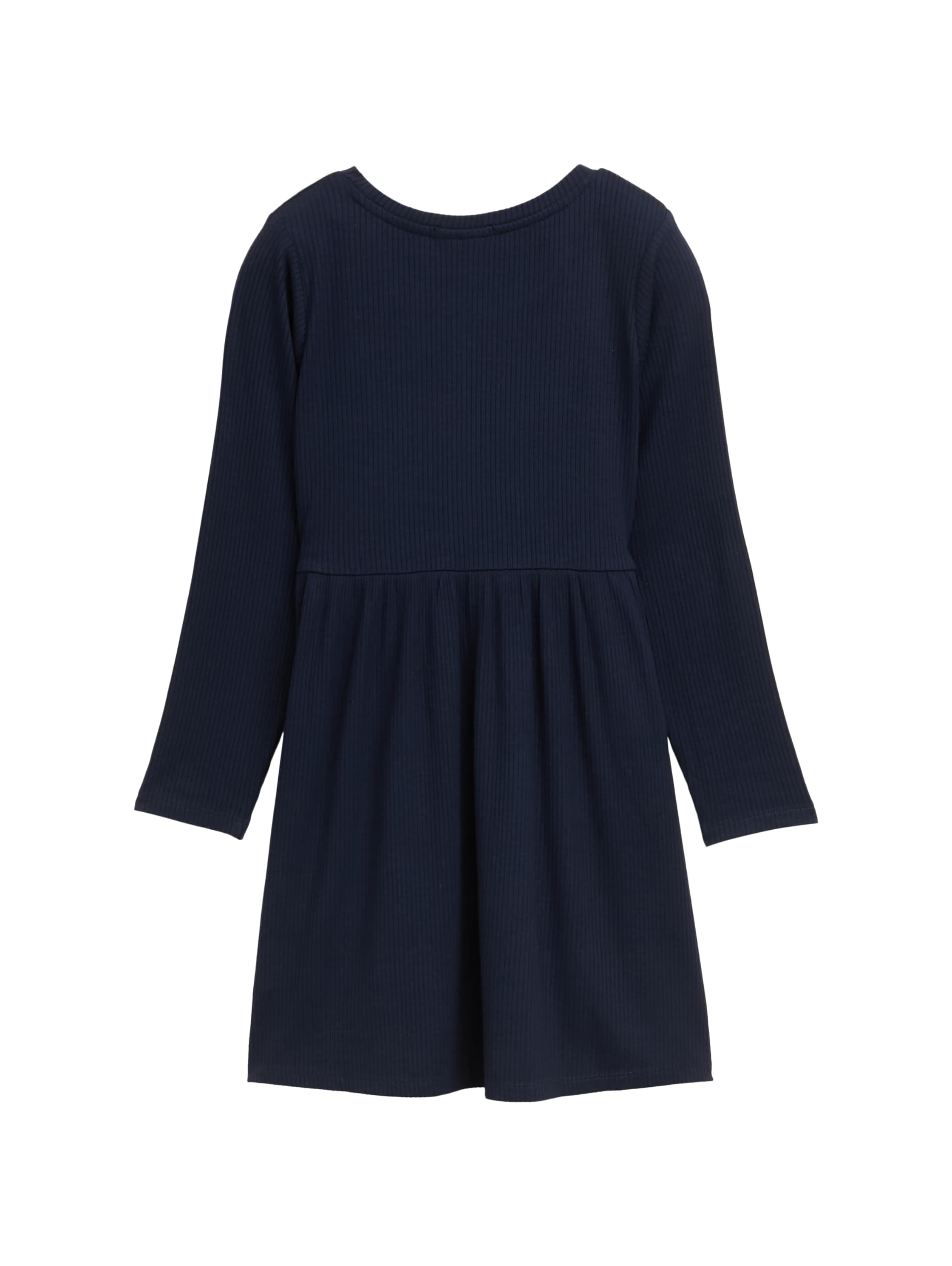 TOM TAILOR Midikleid Ohne Taschen in Ripp-Optik, mit Stretch