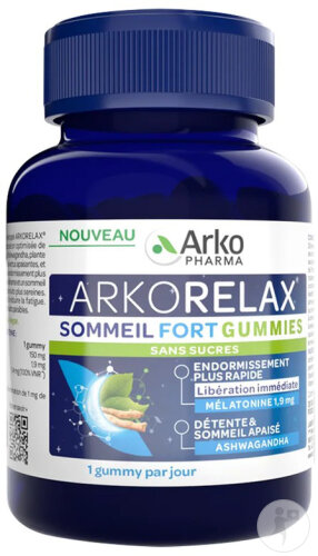 Arkorelax Sommeil Fort Gummies 60 Pièces