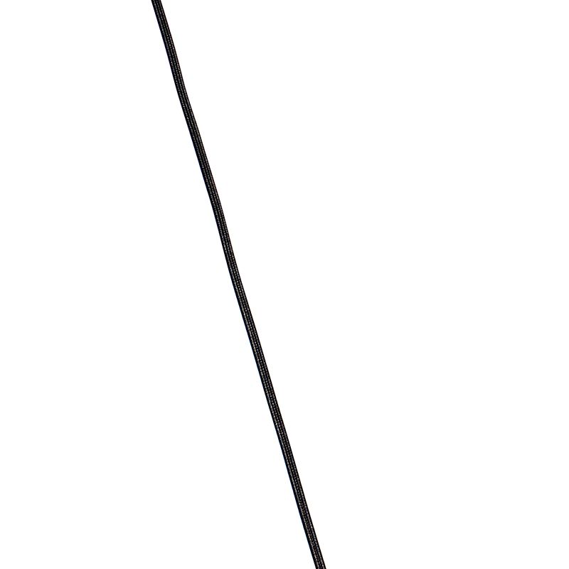Art Deco hanglamp messing met oceaanblauw glas 33 cm - Pallon