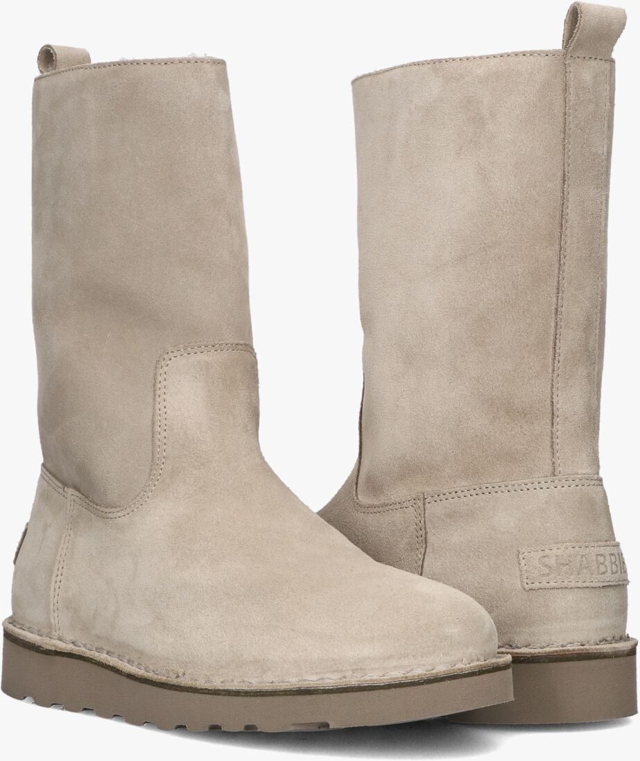 beige shabbies enkelboots palissa mia high zip