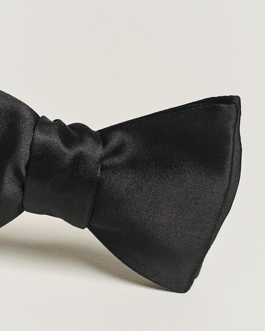 Eton Pre-Tied Silk Bow Tie Black