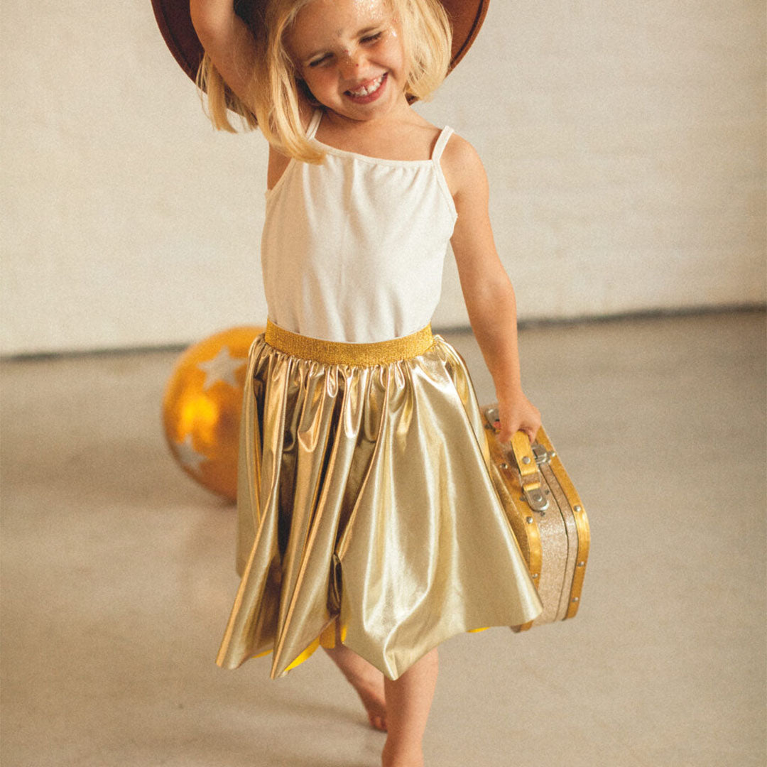 Ratatam kinderrok metallic goud