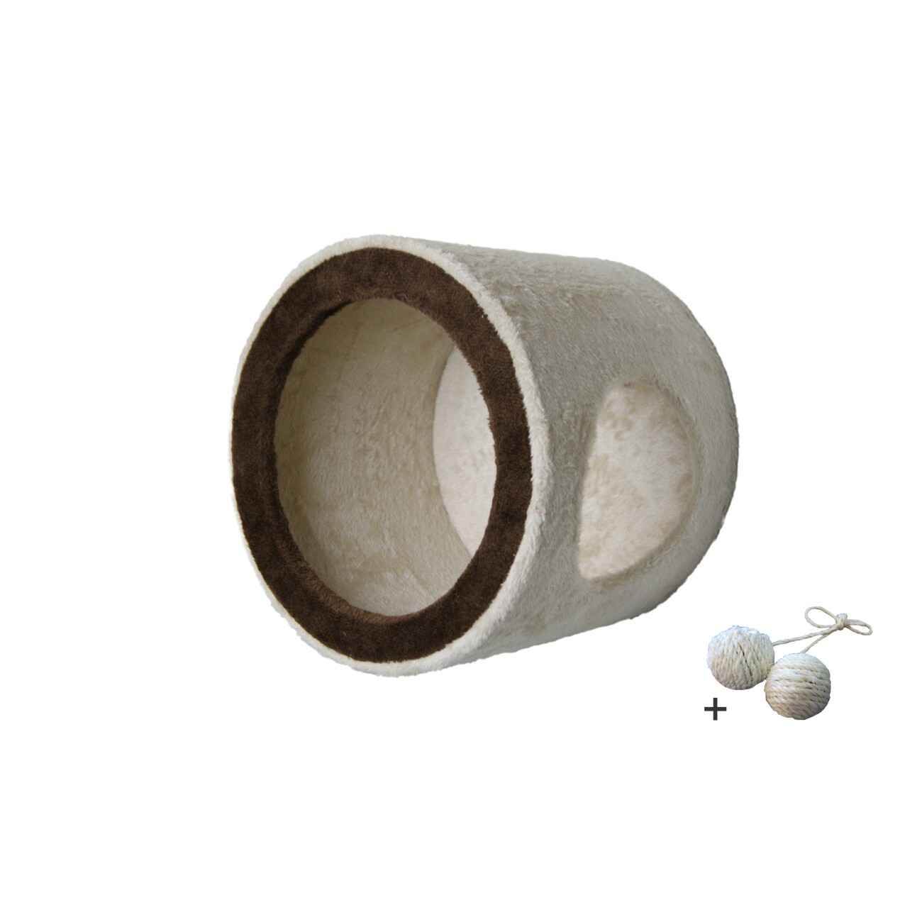 Rohrschneider ® Wandhöhle , mit Gratis-Spielball, beige