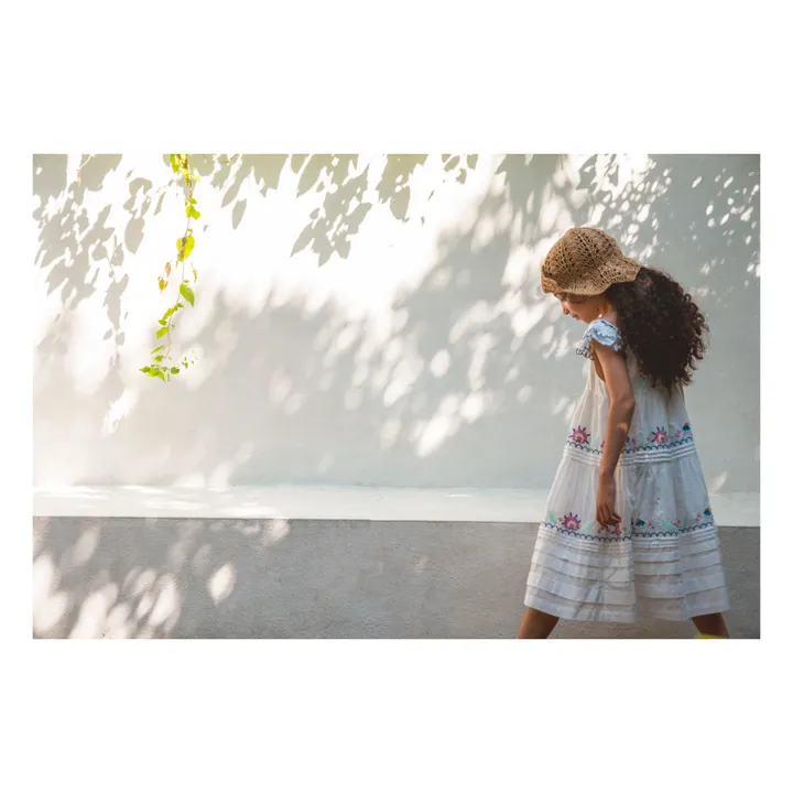 Lali Robe Nanette Fleurie Brodée | Crème