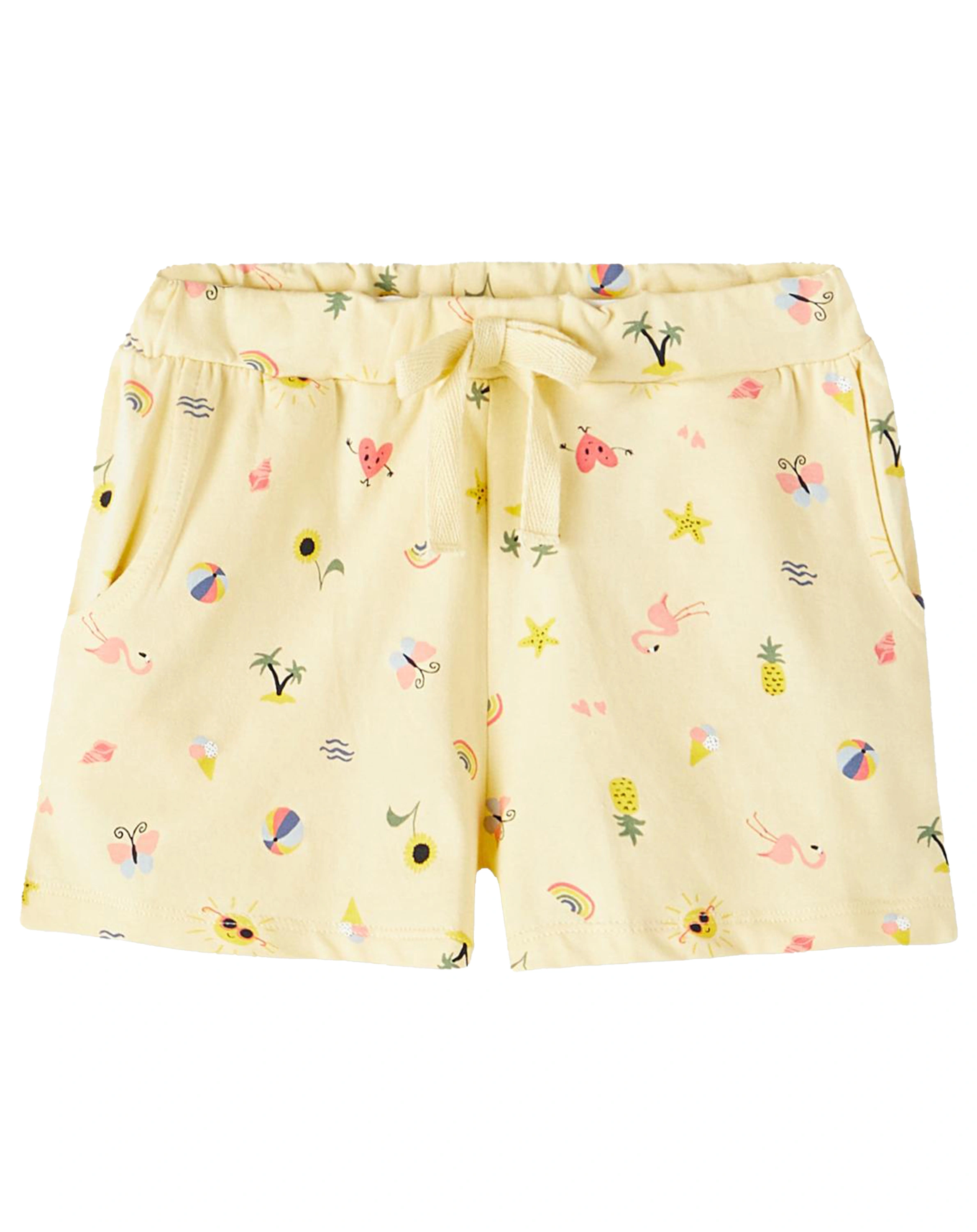 T-Shirt NMFZIGGIE mit Shorts in georgia peach