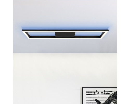 Dimbaar LED-paneel 38W 2660 lm CCT 2700-6200 K RGB 100x25 cm zand/zwart + afstandsbediening