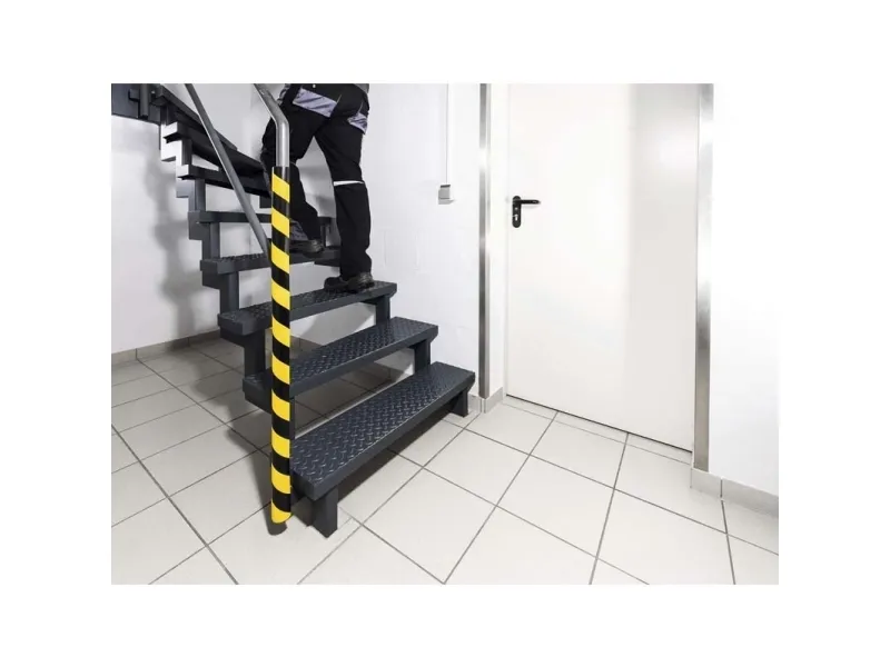 Durable 1115130, Polyurethan (PU), Sort, Gul, Afrundet, 1000 mm, 50 mm, 3 cm