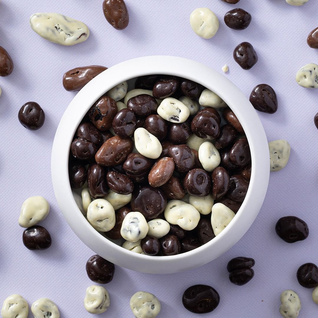Chocolade rozijnen gemengd