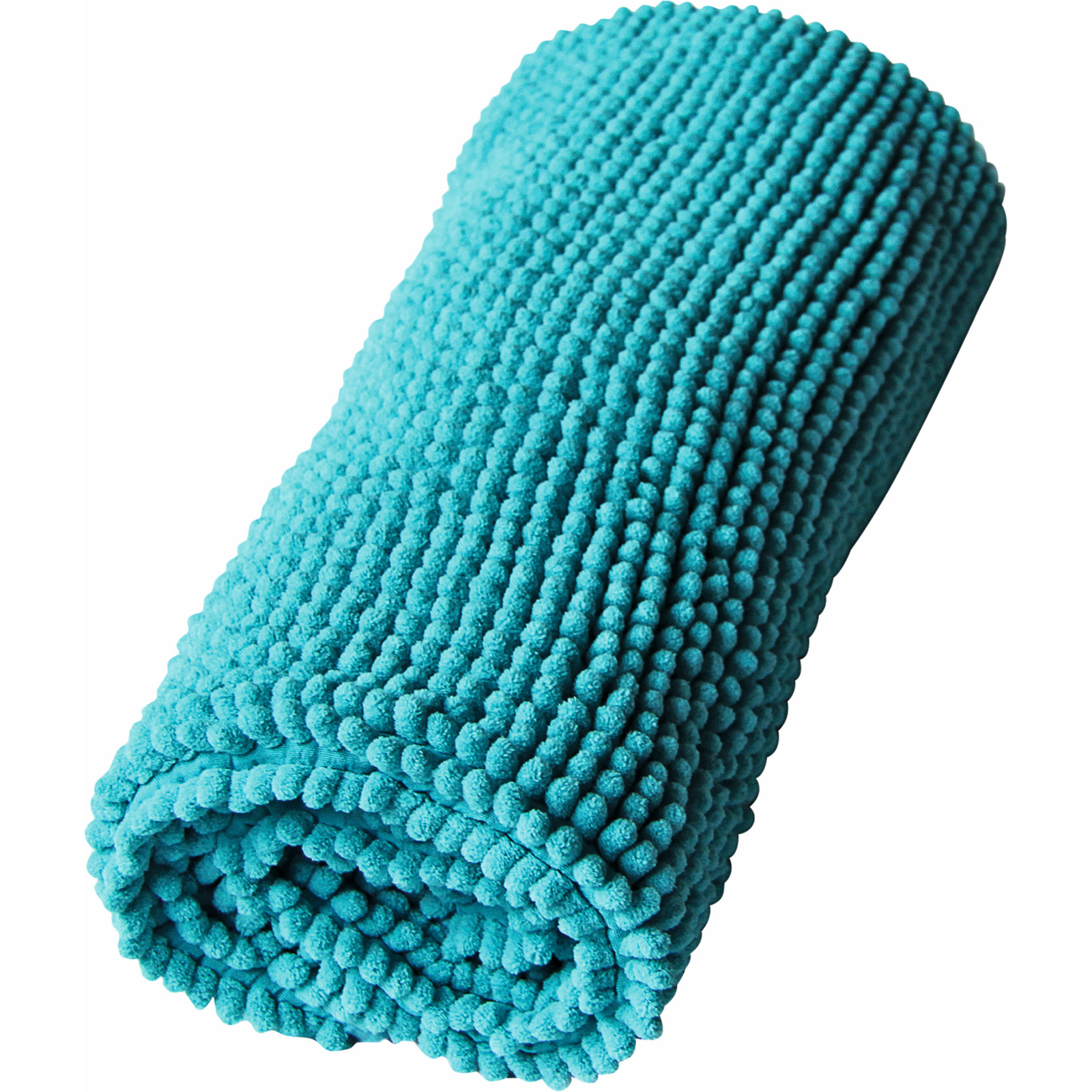 Badteppich Chenille türkis