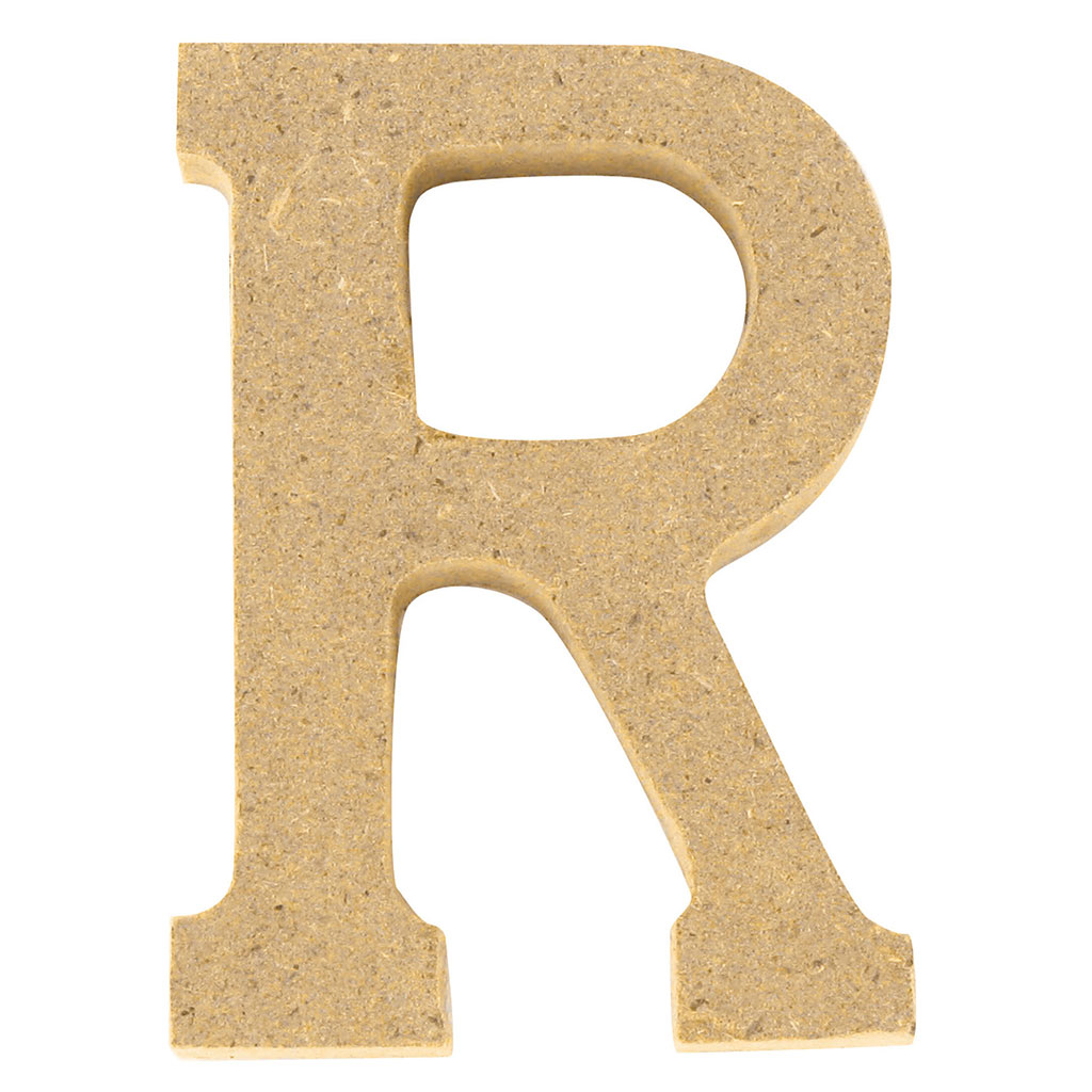 Lettre R en bois H 5cm