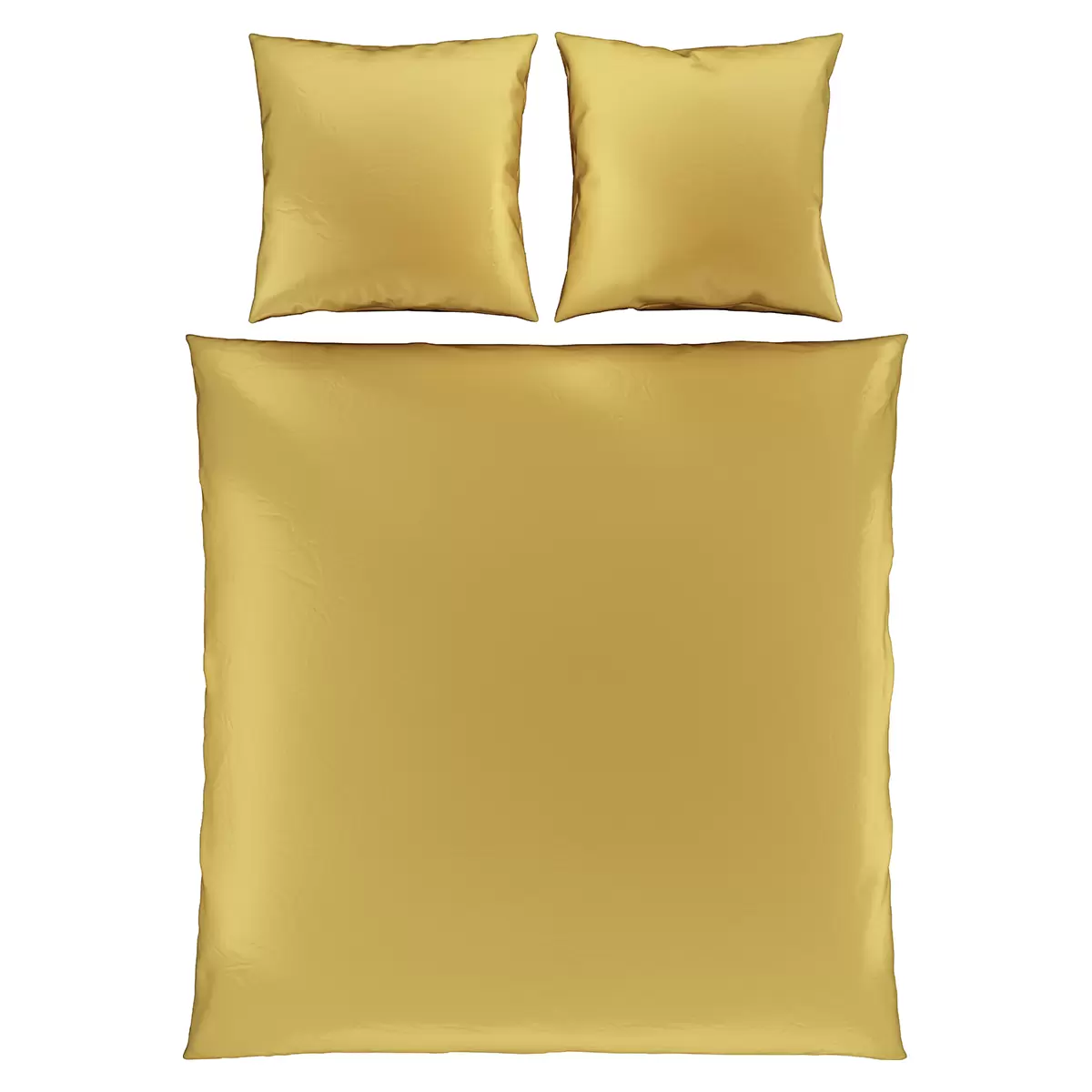Bettwäsche-Set Satin uni Lydia Gelb