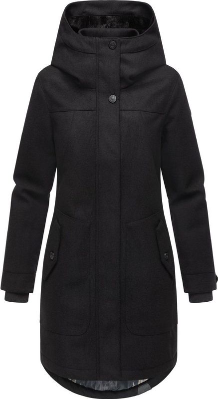 Ragwear Functionele mantel 'Jannisa'  zwart