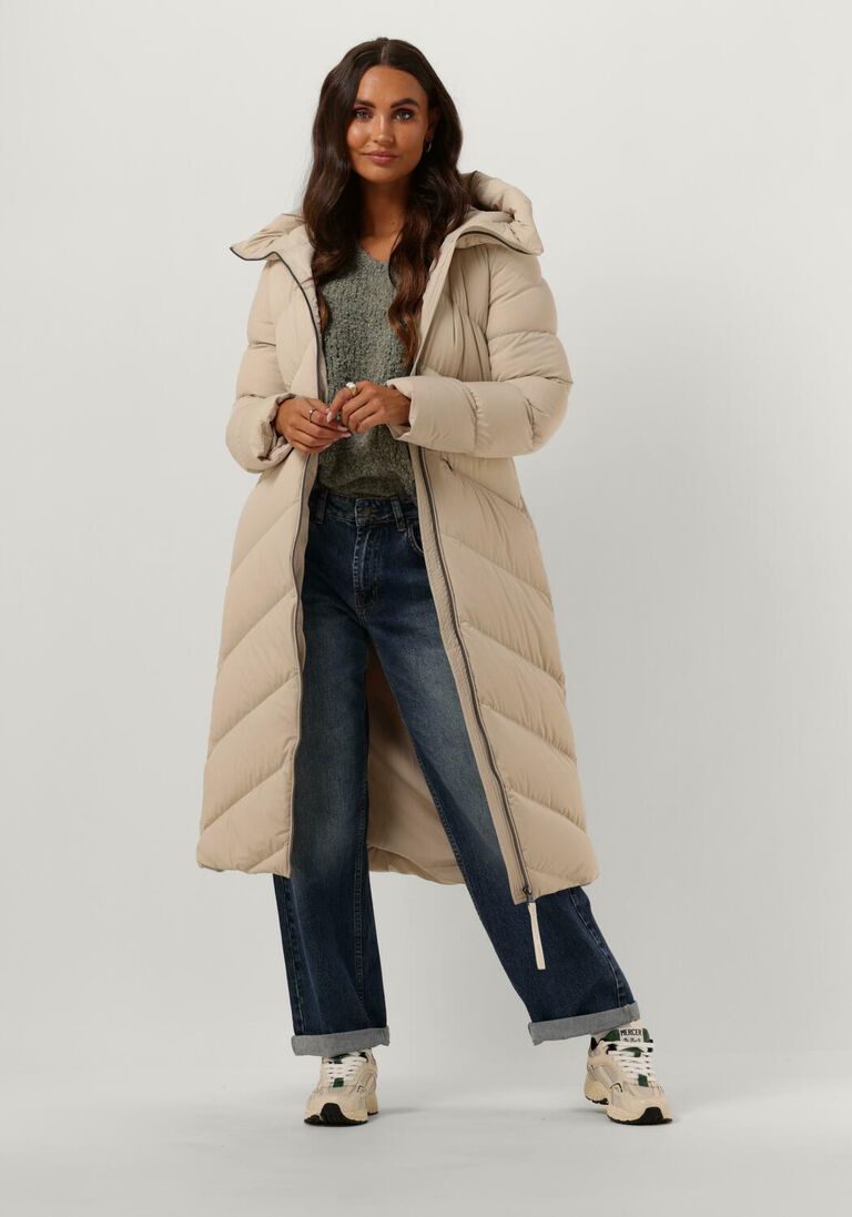 BEAUMONT beige beaumont gewatteerde jas shea