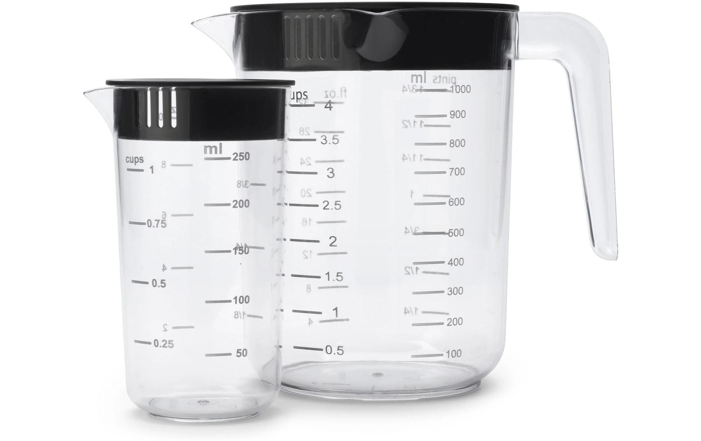 Messbecher 2 Stück, 2.5 dl, TransparentZwei Becher in einem Set