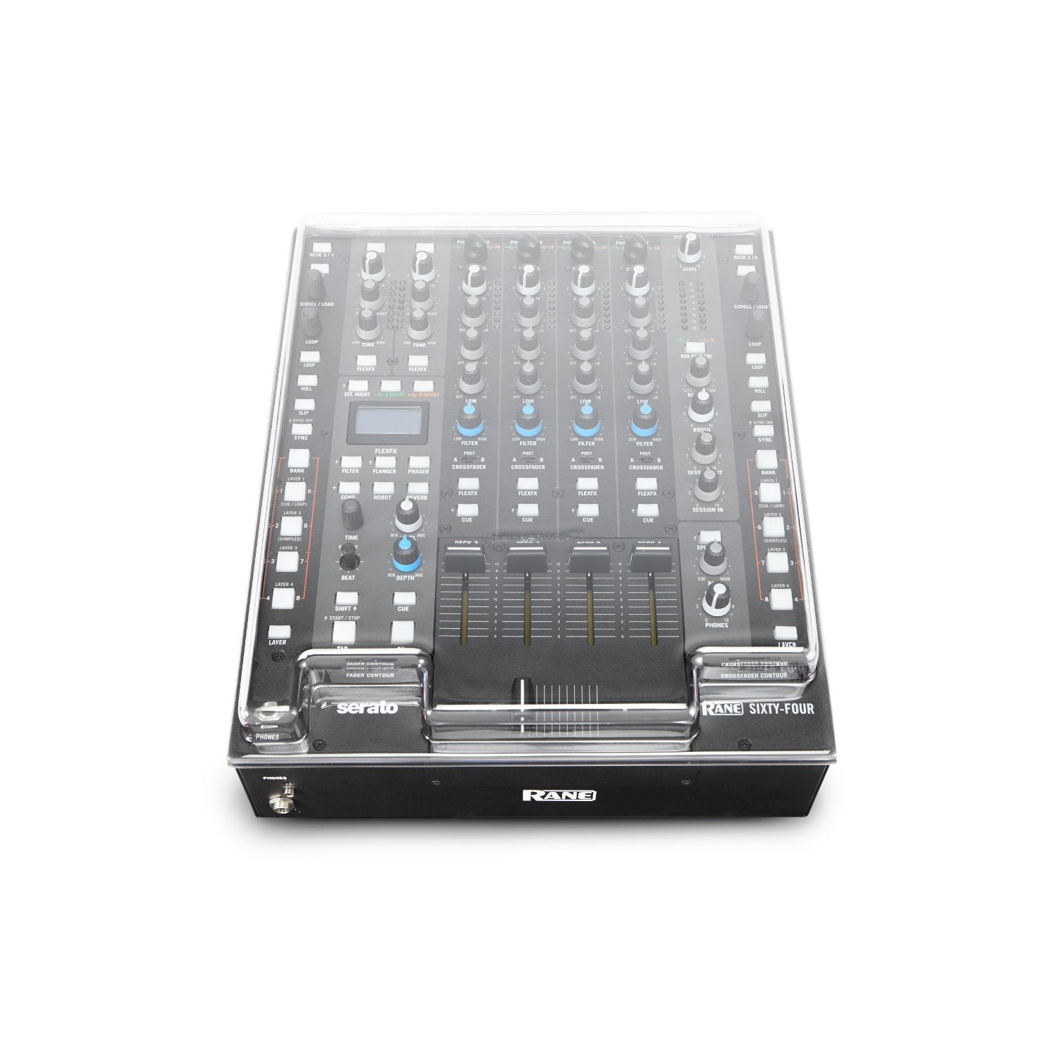 Decksaver Rane Sixty Four DJ mixer stofkap