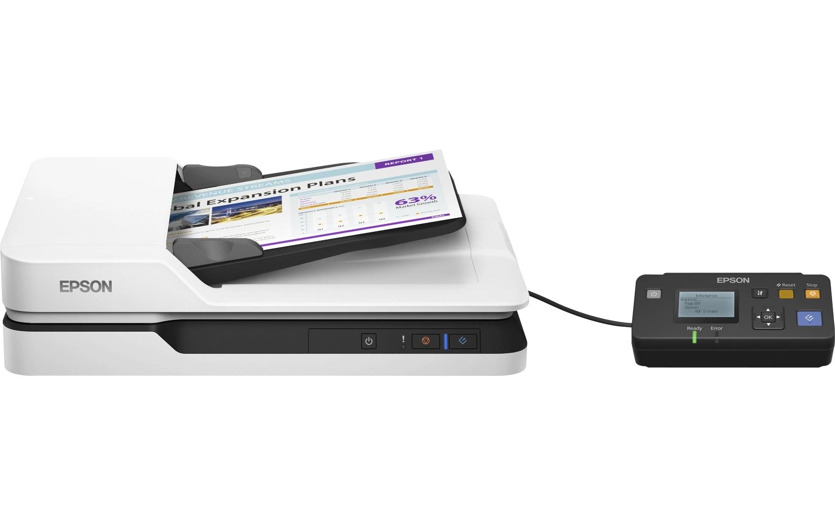 Dokumentenscanner WorkForce DS-1630<br>Schneller Duplex-Dokumentenscanner