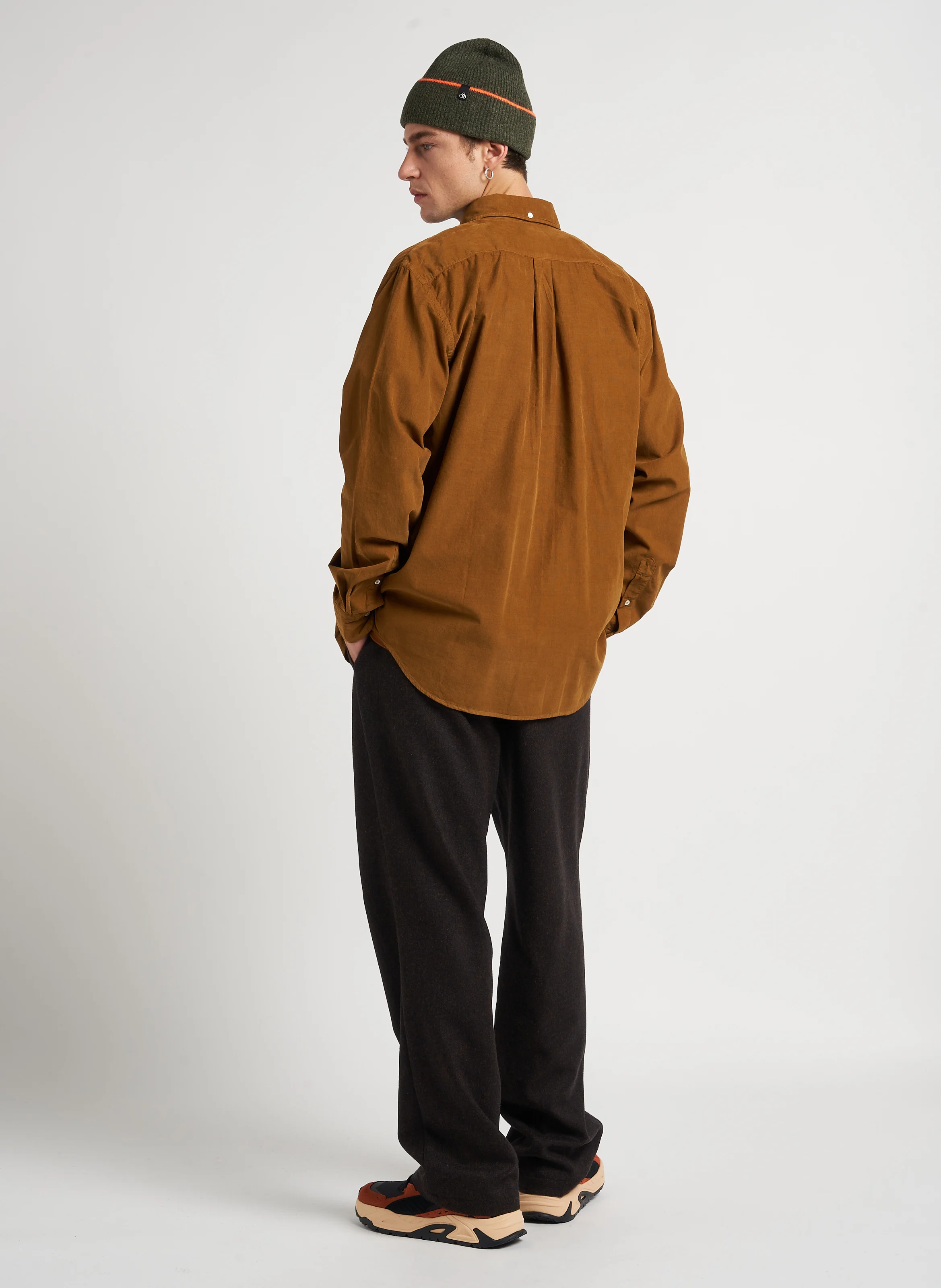 PARSH TERRA - Pantalon droit en laine vierge | Marron