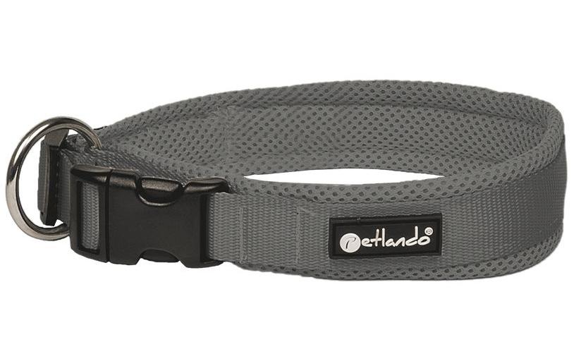 Halsband Mesh, AnthrazitStufenlos verstellbares Halsband – Grösse: XL