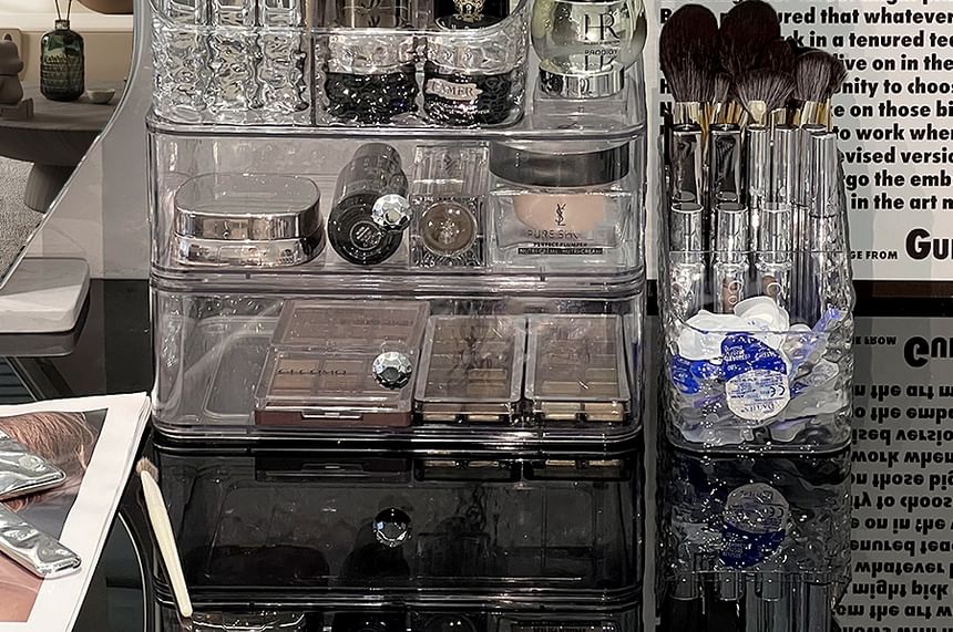 Momoi - Transparante make-up organizer voor op het bureau (verschillende designs)