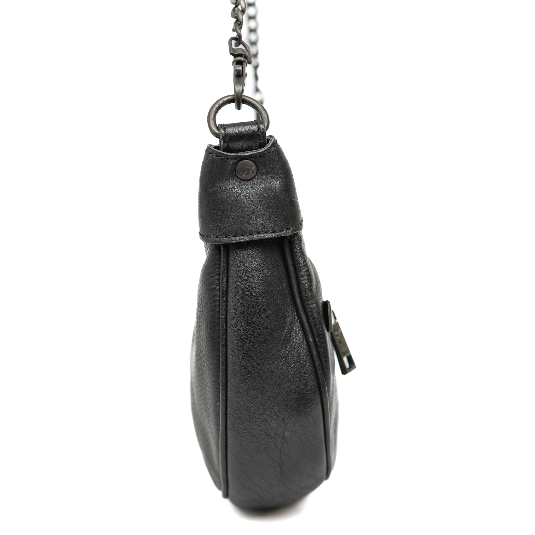 Hand-/schoudertasje met ketting 'Amira' zwart ZWART