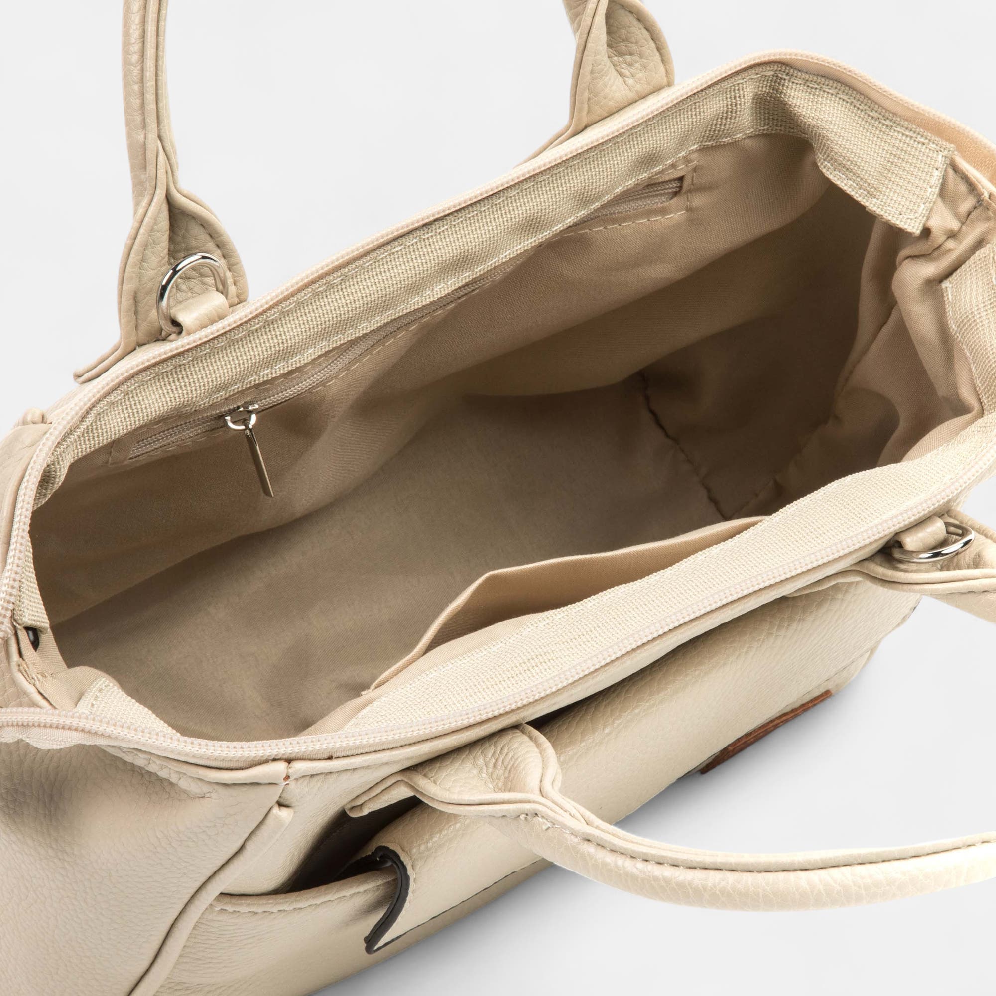 Sac à main beige