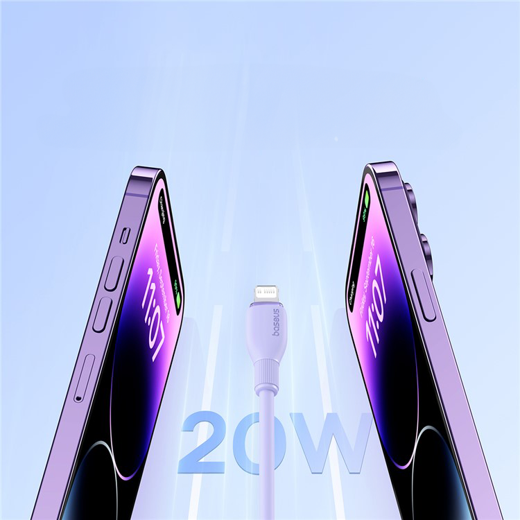 (2m) 20W USB C auf Lightning Ladekabel Datenkabel - Lila