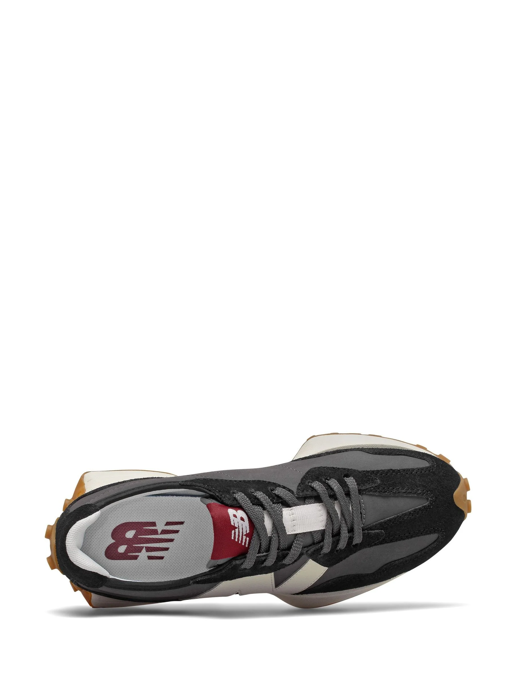 Zwart/grijs - New Balance 327 damessneakers
